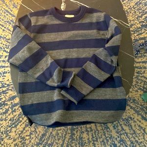 Dehen 100% virgin wool sweater navy grey